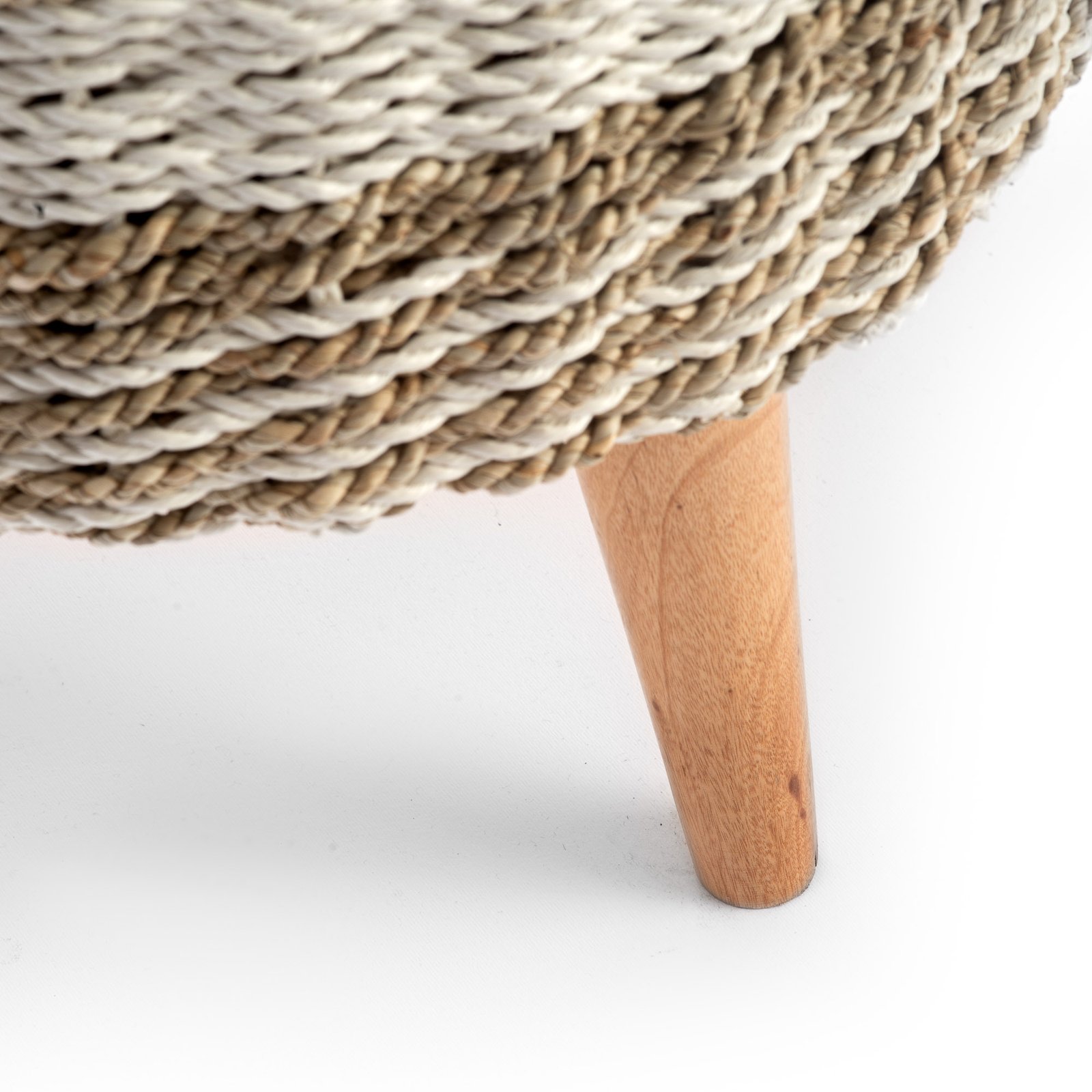 STOOL WITH SOLID TEAK BRANCH LEGS 3 Thumbnail
